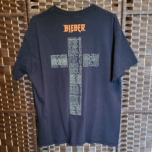 Justin Bieber Purpose Tour Black Graphic Tee - Picture 3 of 4